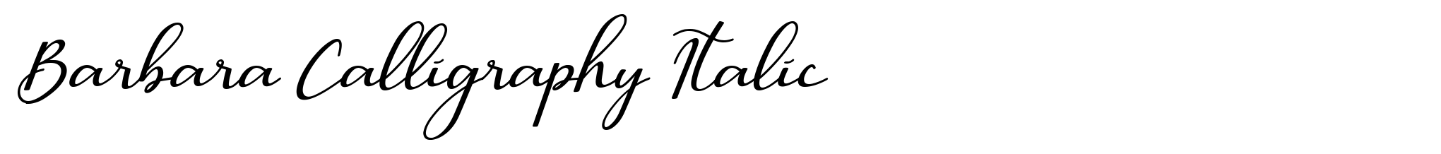 Barbara Calligraphy Italic image